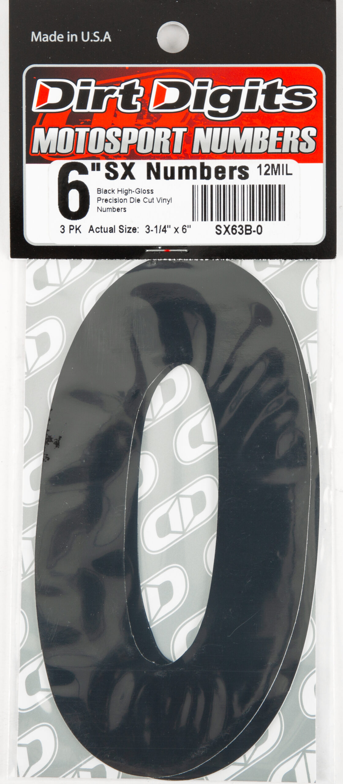 Super X Competition Stick-on Numbers