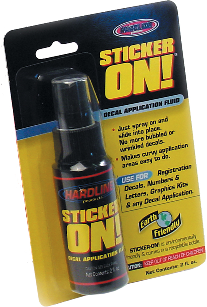 Sticker-On/Sticker-Off Fluid