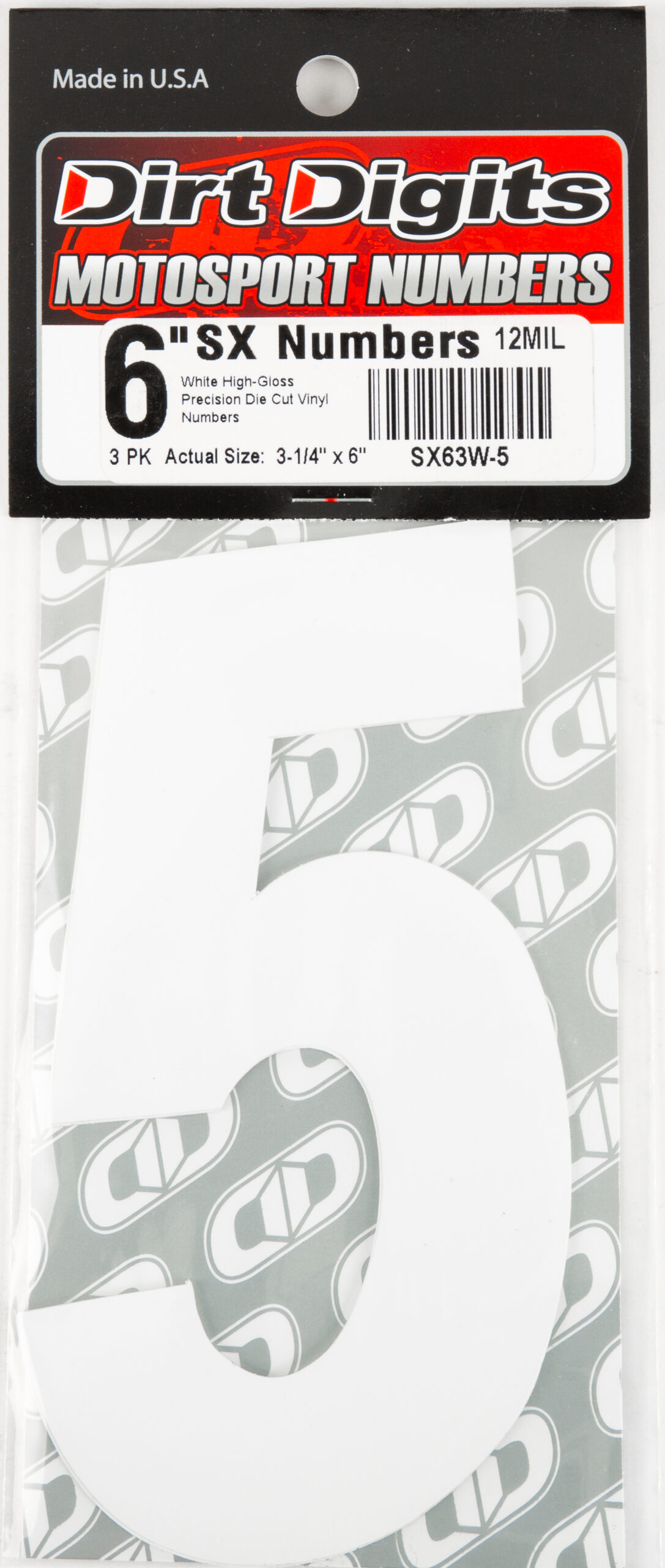 Super X Competition Stick-on Numbers