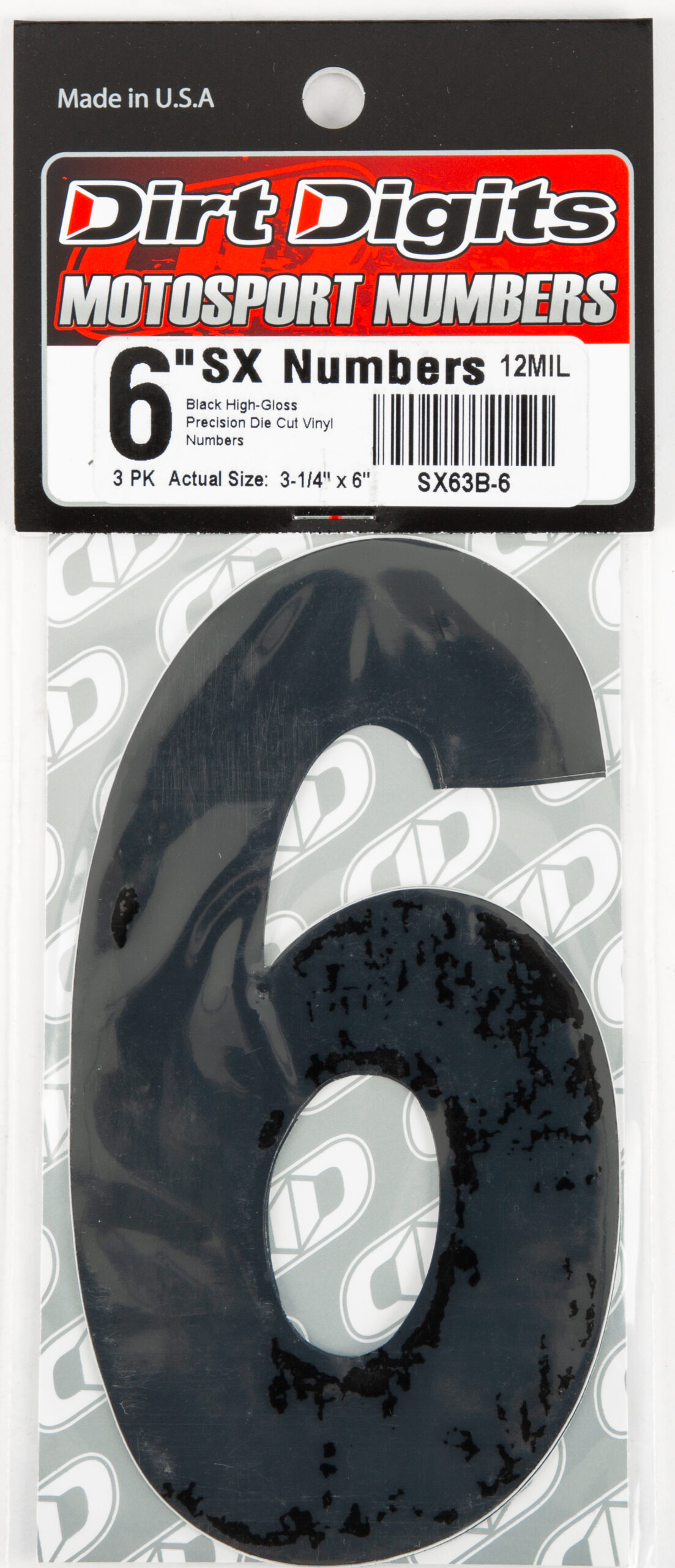 Super X Competition Stick-on Numbers