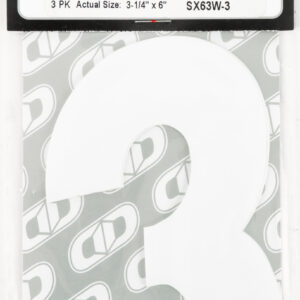 Super X Competition Stick-on Numbers