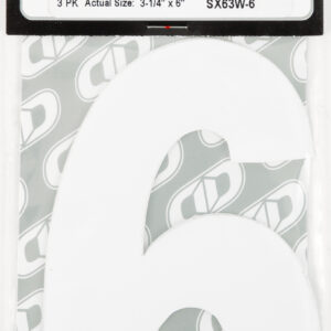 Super X Competition Stick-on Numbers
