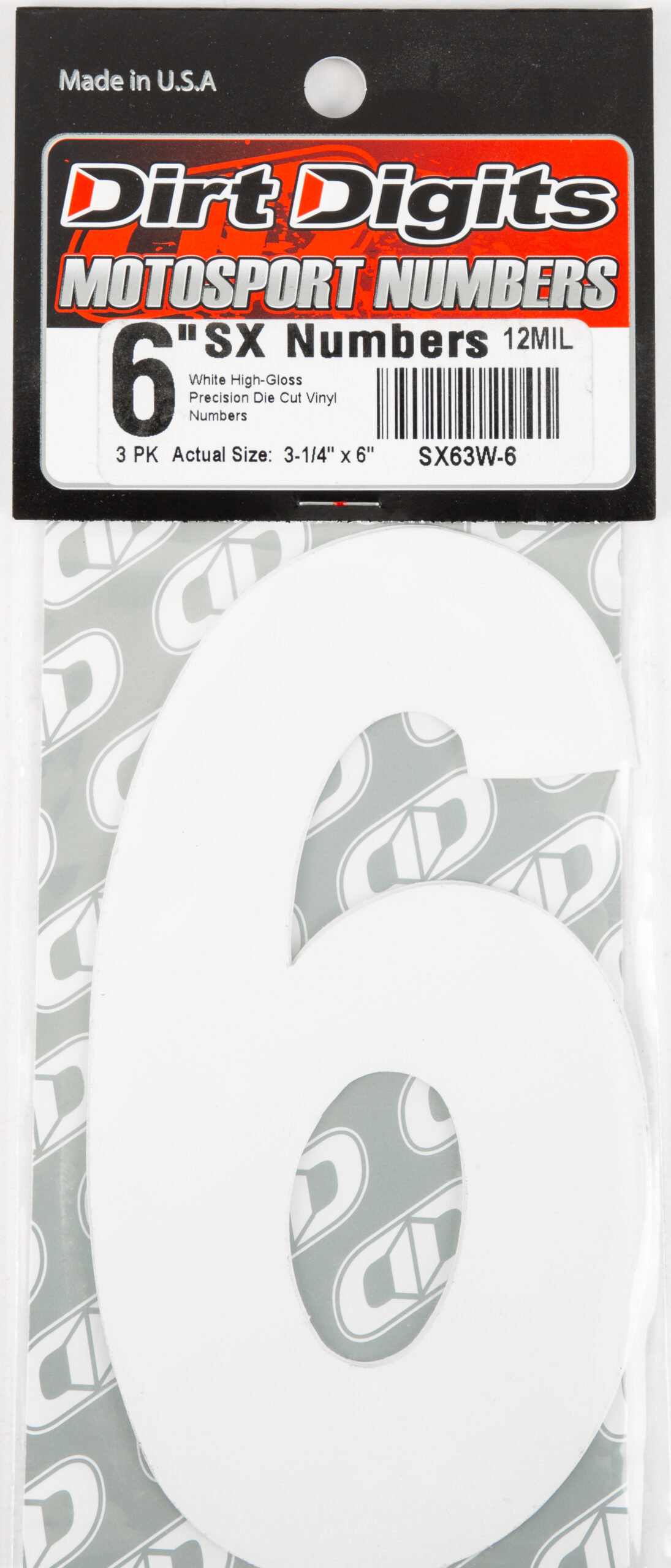 Super X Competition Stick-on Numbers