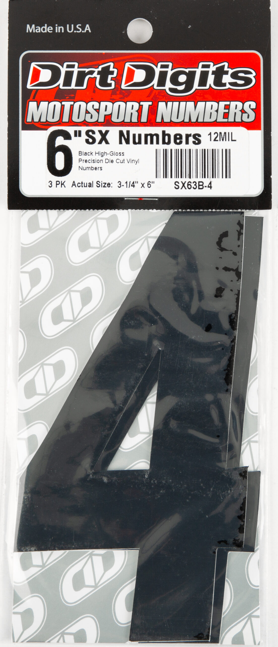 Super X Competition Stick-on Numbers