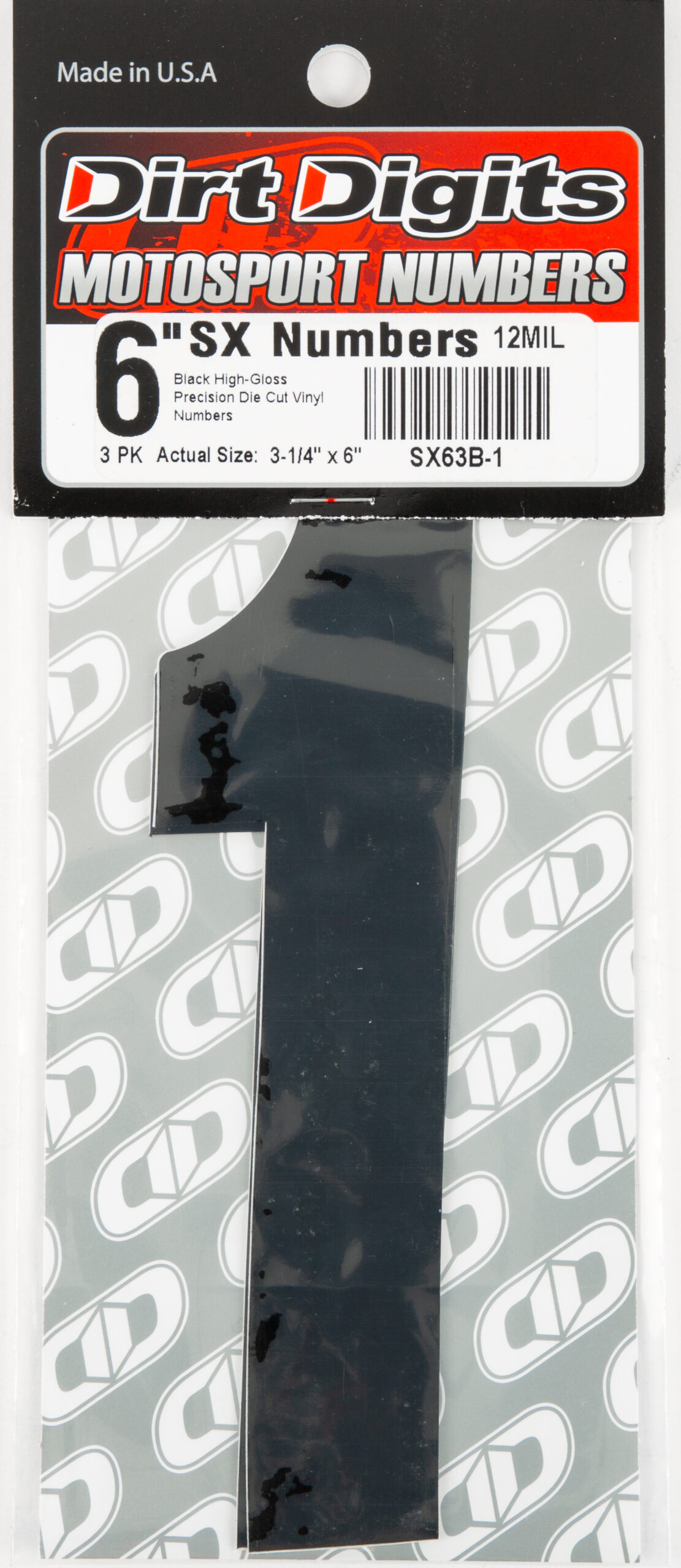 Super X Competition Stick-on Numbers
