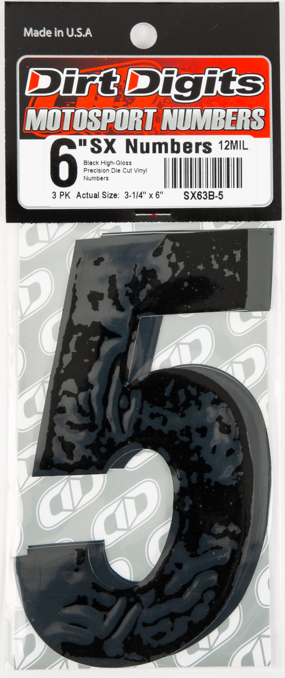 Super X Competition Stick-on Numbers